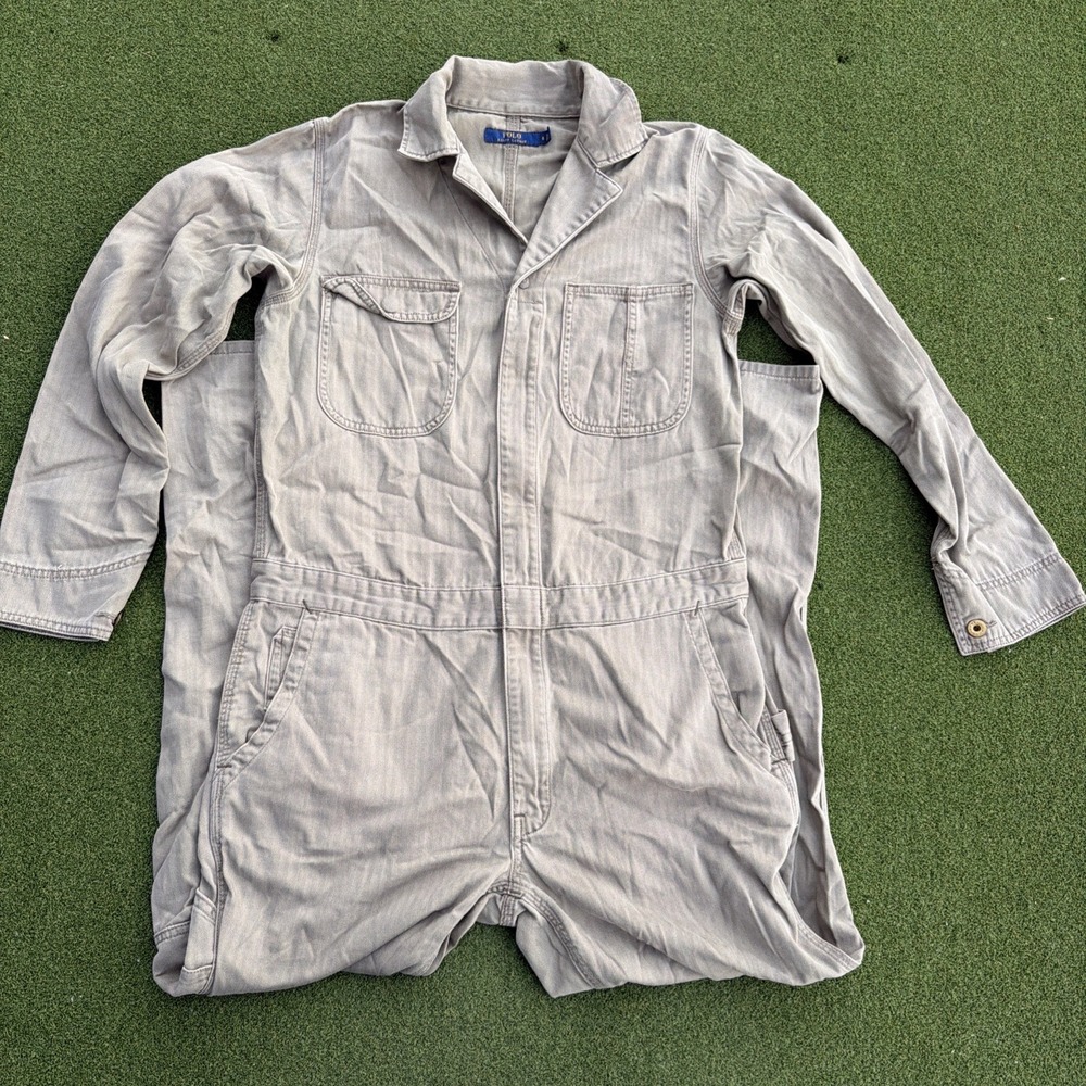 Polo Ralph Lauren Women's Size 8 Military Utility Coveralls Jumpsuit